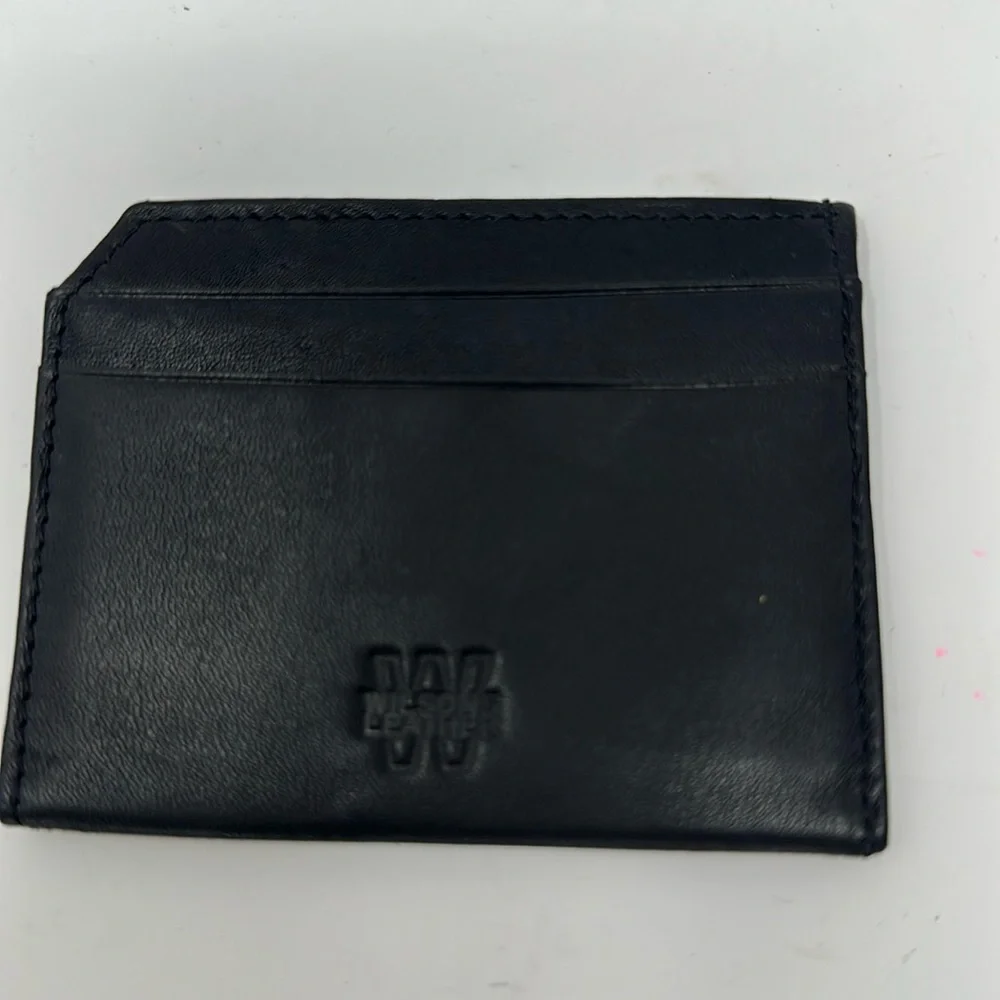 Wilson Leather Handcrafted Black Leather Wallet NWT